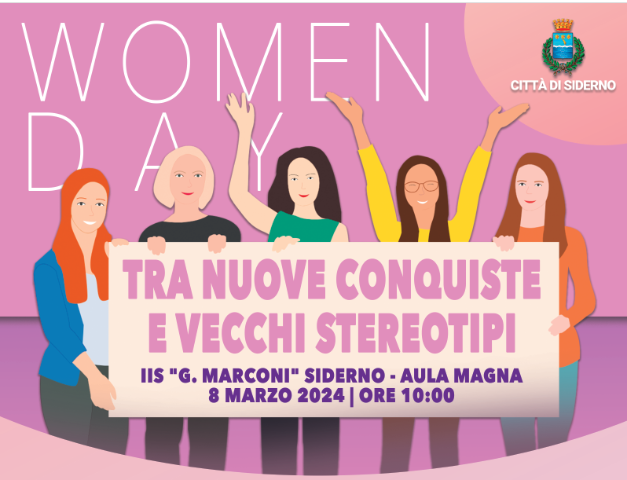 Domani, 8 Marzo, a Siderno il dibattito "Women day: tra nuove conquiste e vecchi stereotipi"