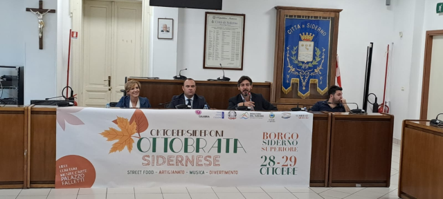 Ieri conferenza stampa di presentazione dell'Ottobrata Sidernese (28-29 Ottobre)