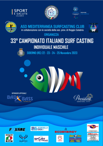 A Siderno il 33° Campionato italiano di Surf Casting Individuale Maschile 