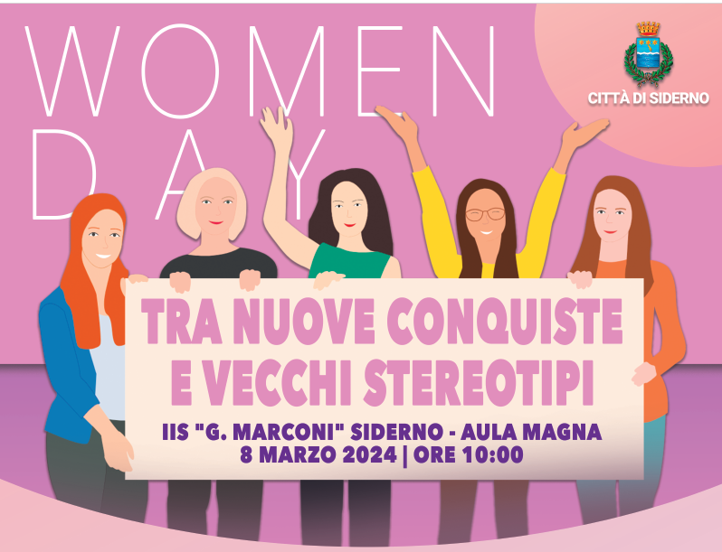 Domani, 8 Marzo, a Siderno il dibattito "Women day: tra nuove conquiste e vecchi stereotipi"