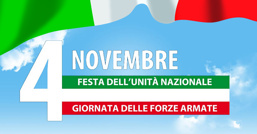 Cerimonia di celebrazione della Giornata dell'Unità nazionale e delle Forze Armate - Lunedì 4 Novembre