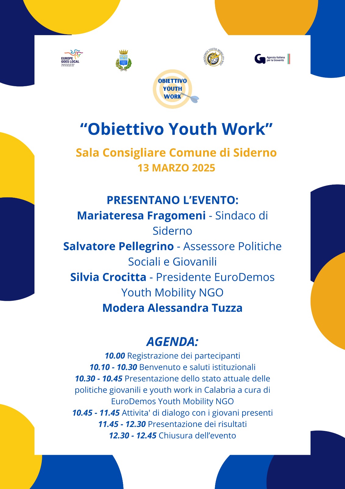 Obiettivo Youth Work, giovedì 13 l'incontro sulle opportunità per i giovani