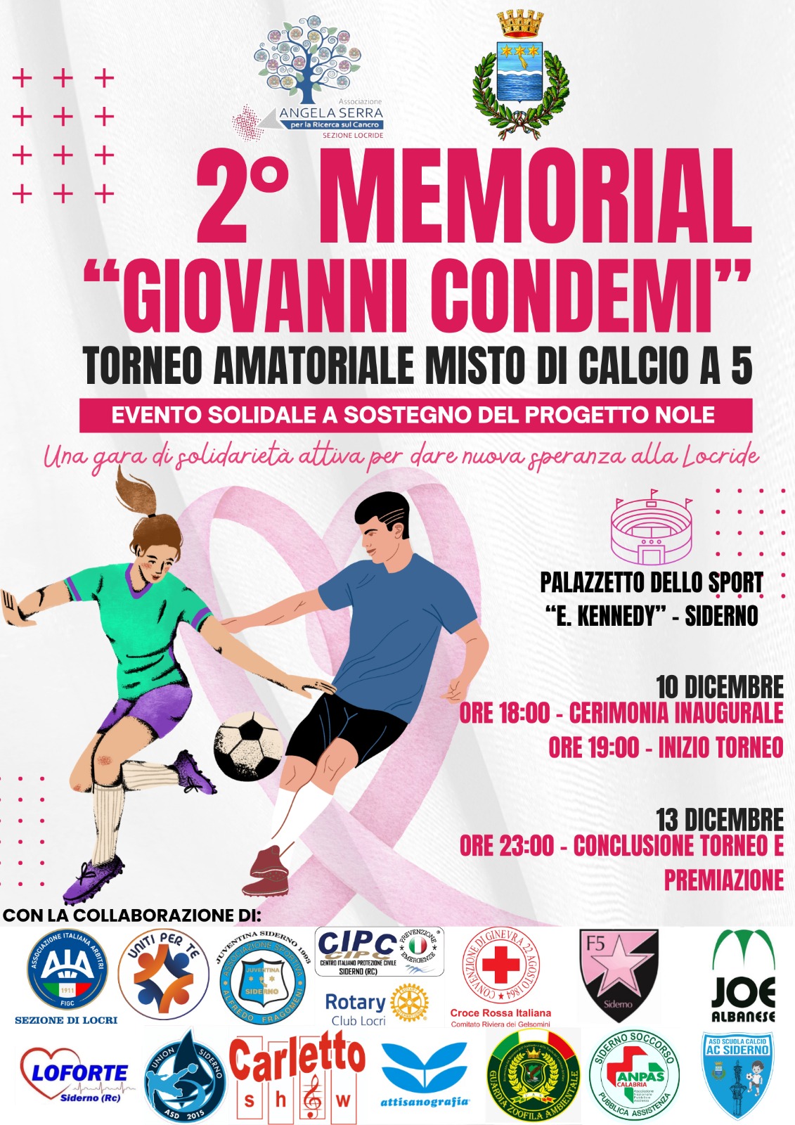 Memorial "Giovanni Condemi", martedì 10 alle 18 la cerimonia d'inaugurazione della seconda edizione