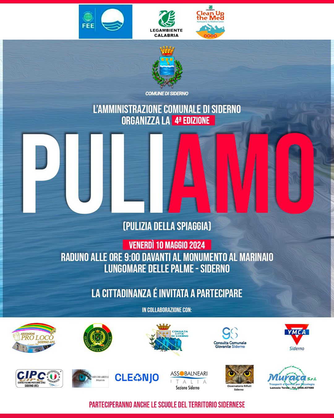 PuliAmo, venerdì 10 la quarta edizione della pulizia della spiaggia